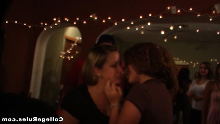 16P Smoking babes getting banged hard at college dorm party
