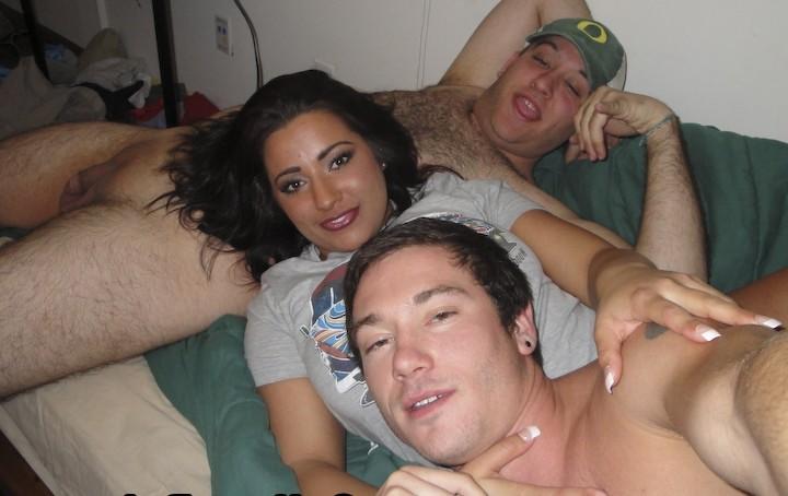 16P Watch hot double cock sucking group sex college dorm party