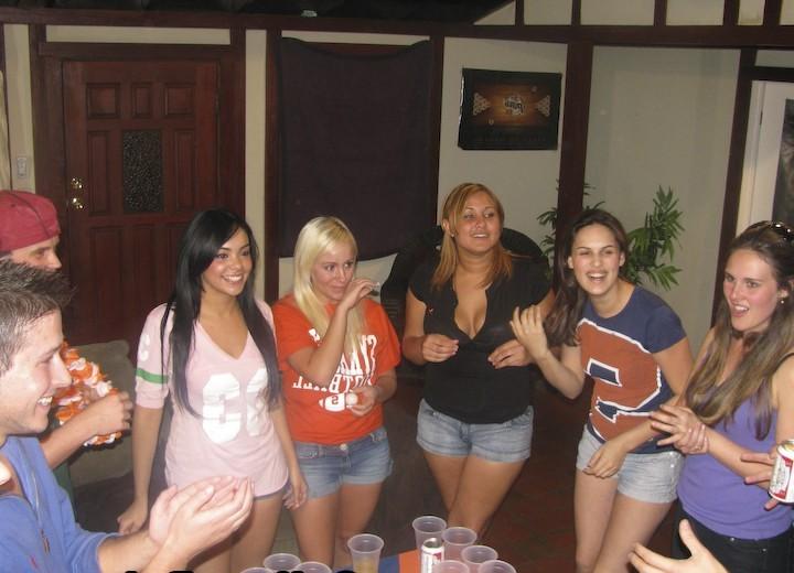 16P Awesome college babe gangbang party at my college dorm