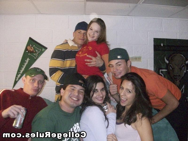 16P Watch hot double cock sucking group sex college dorm party