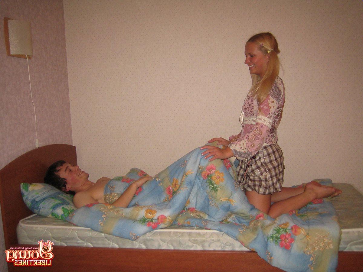 15P Young Libertine getting her morning sex dose