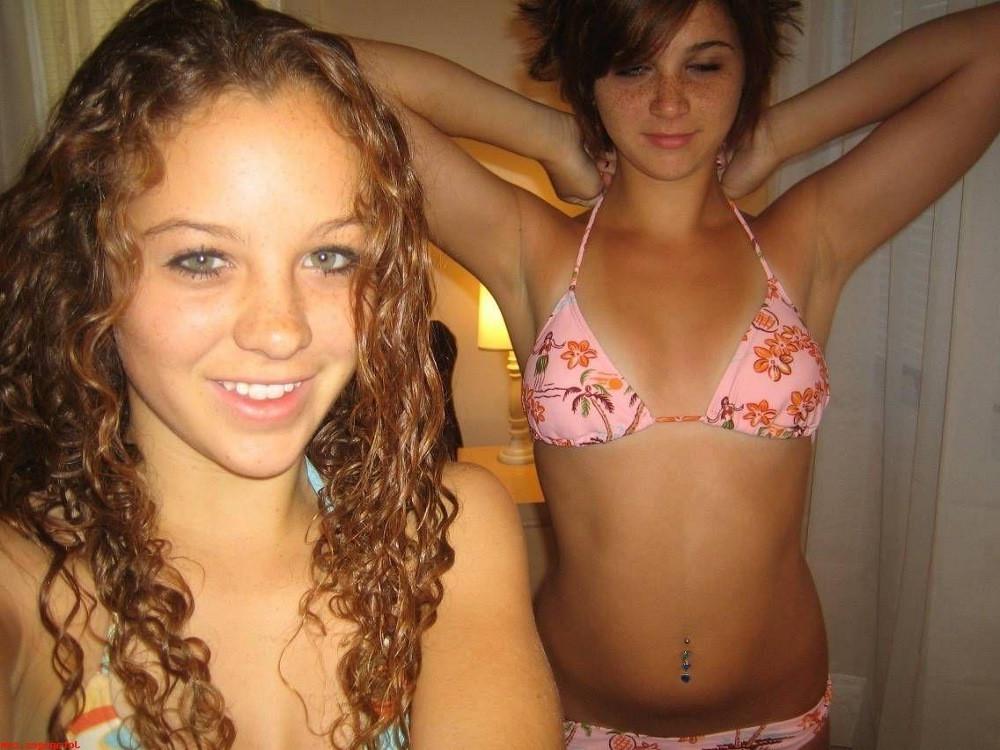 15P Amazing busty blonde teen showing tits and her secret place