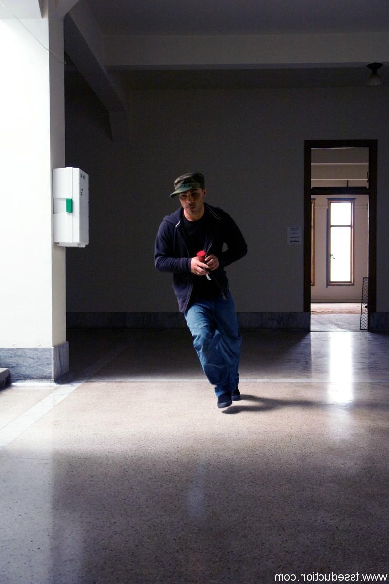 24P Rico has been very naughty, he is going around tagging in our building. The secu