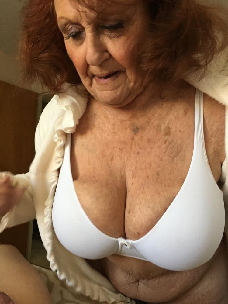 8P Granny Luvs Flashing Her Breasts