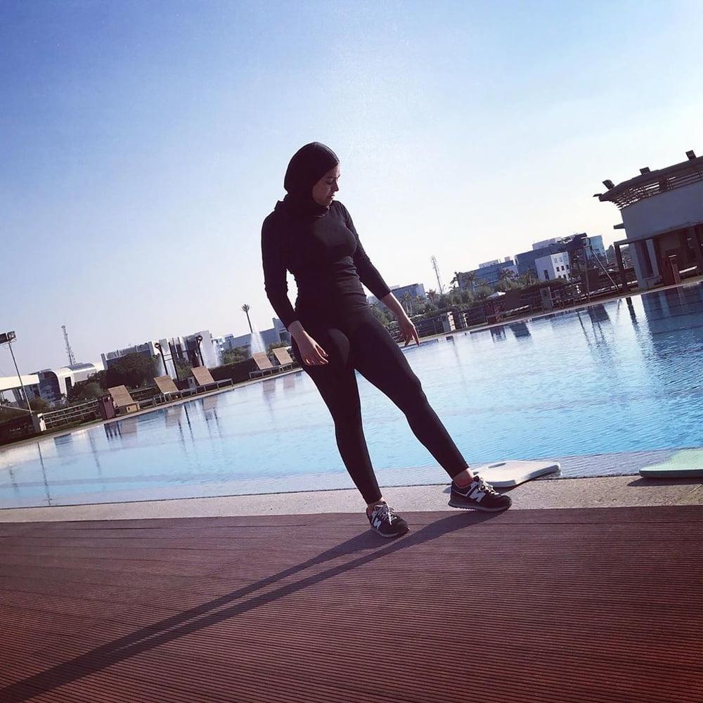 25P Ghada tarek sexy hijab fitness