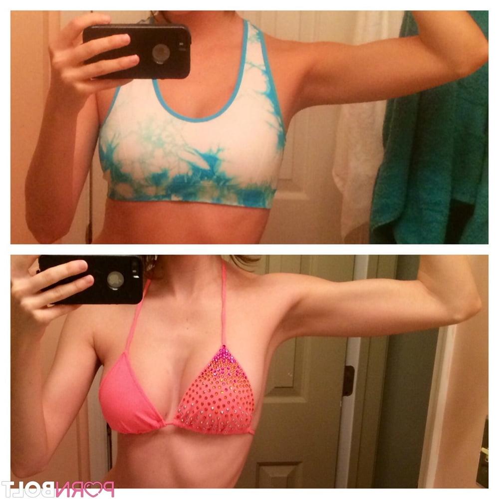 25P Hot Fitness Teen Selfies