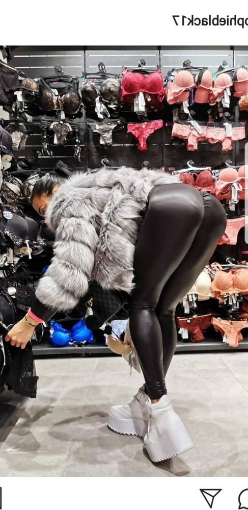 25P Leather slut sopieblack17 dressed like a cheap whore