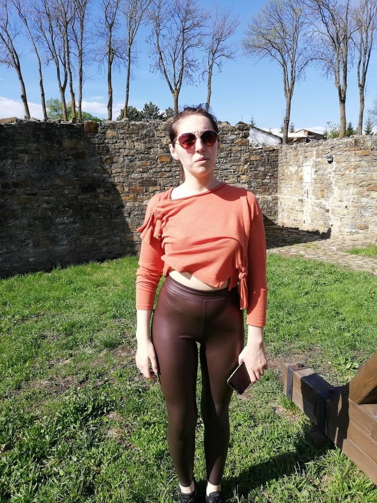 18P Through her pants