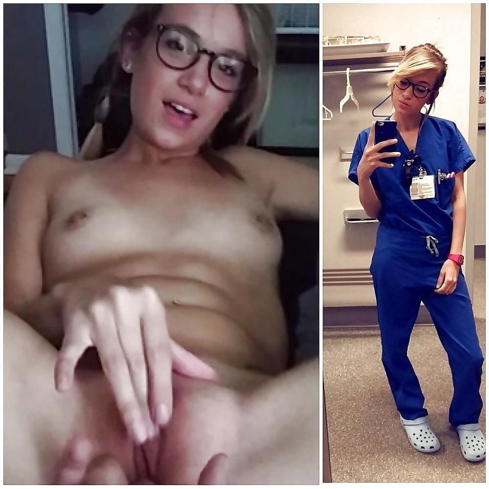 25P Hottest Amateur Nurses Flashing