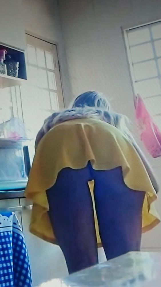 24P She flash sexy upskirts arround the house.
