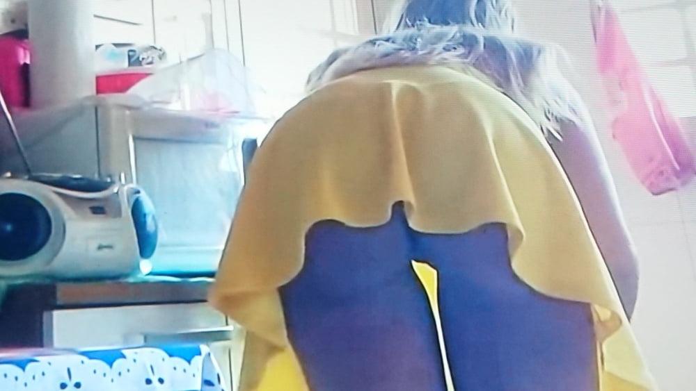24P She flash sexy upskirts arround the house.