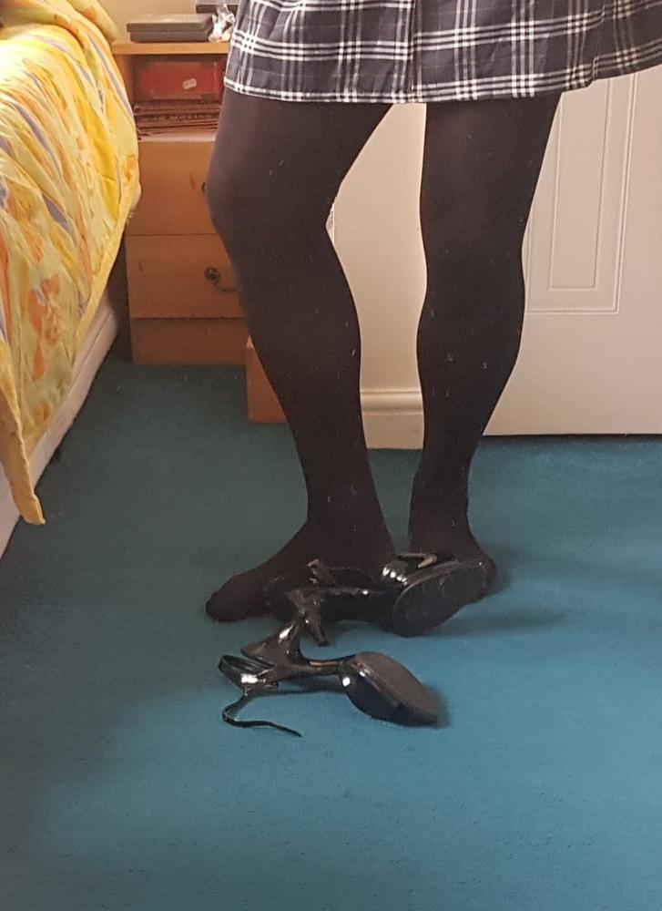 15P Schoolie Black Tights