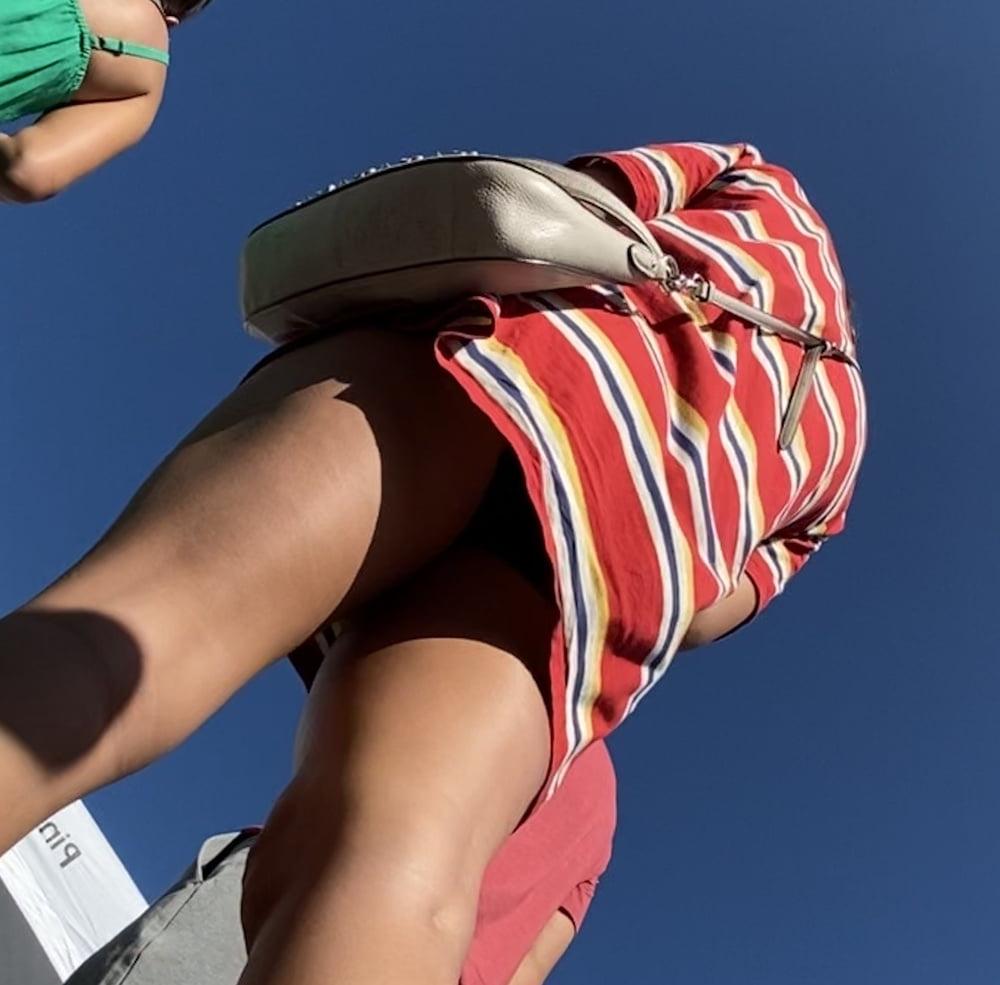 17P College Girl Sundress Upskirt