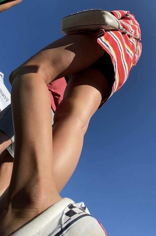 17P College Girl Sundress Upskirt