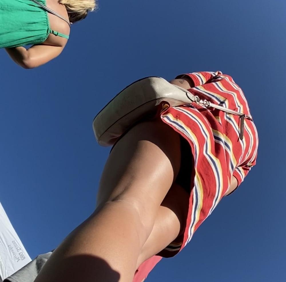 17P College Girl Sundress Upskirt
