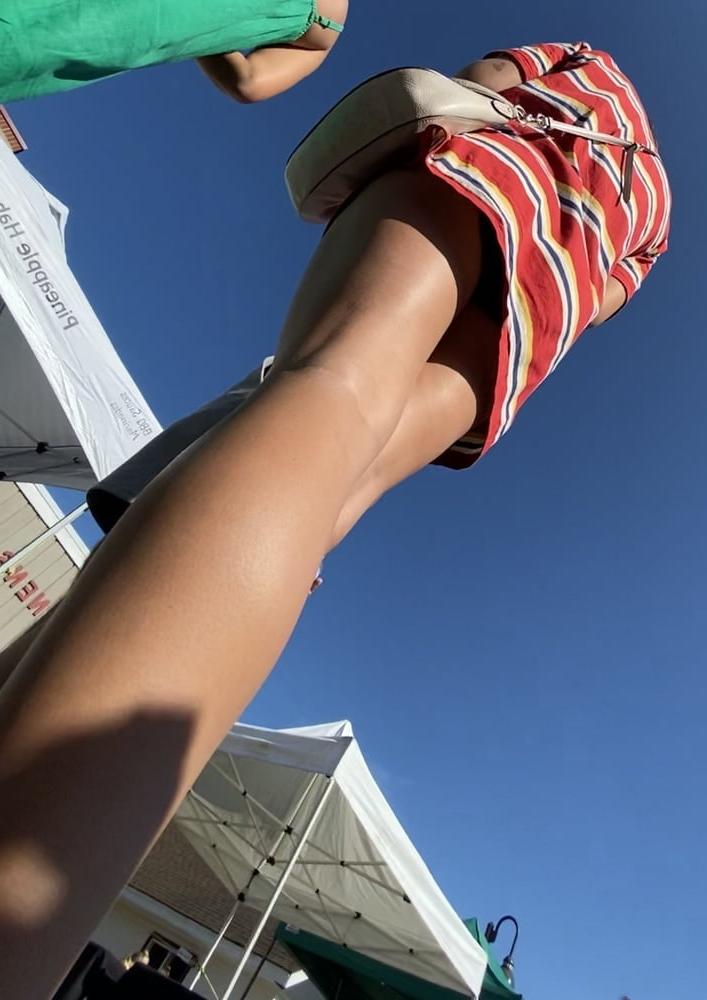 17P College Girl Sundress Upskirt