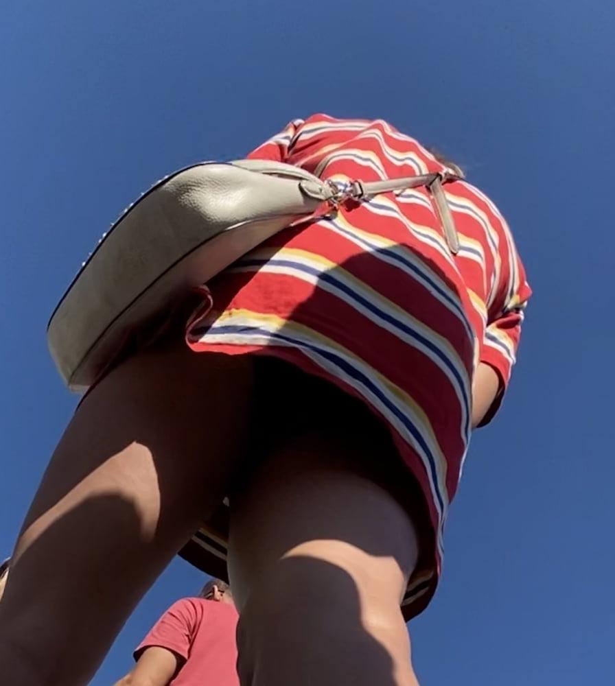17P College Girl Sundress Upskirt