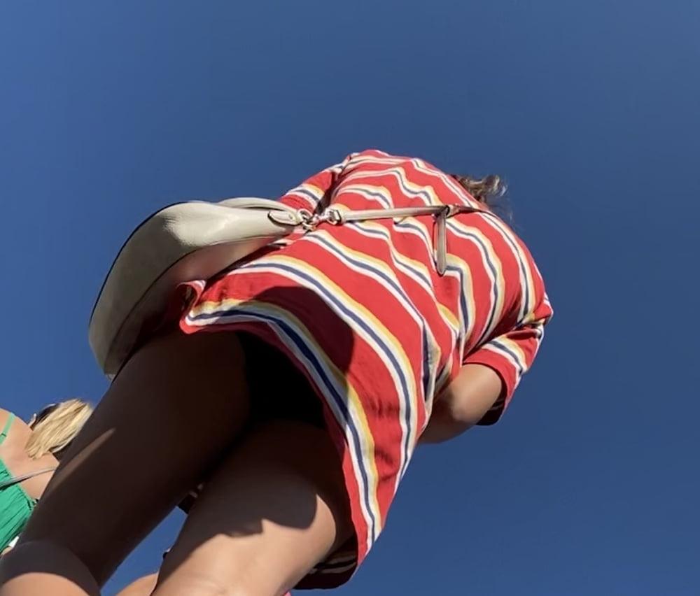 17P College Girl Sundress Upskirt