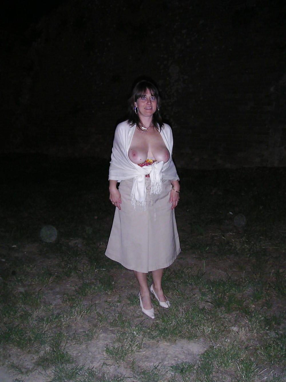 14P Italian mature exihibitionist