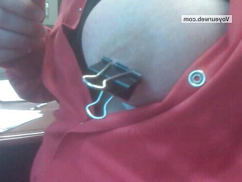 25P Women flashing at work