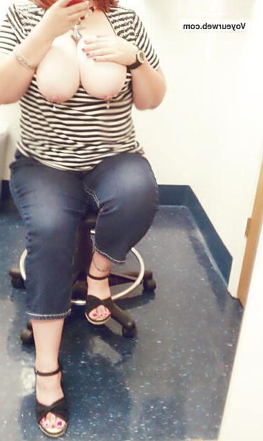 25P Women flashing at work