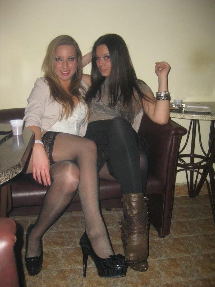 25P Sexy girls flash top stockings
