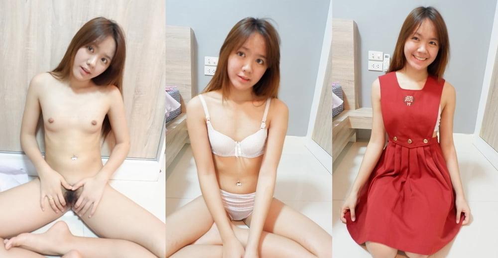 25P Asian girls dressed and undressed