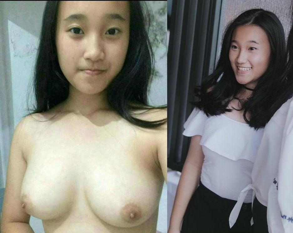 25P Asian girls dressed and undressed