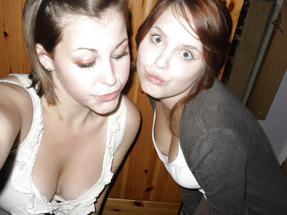 21P Girls on girls kissing, sucking and flashing