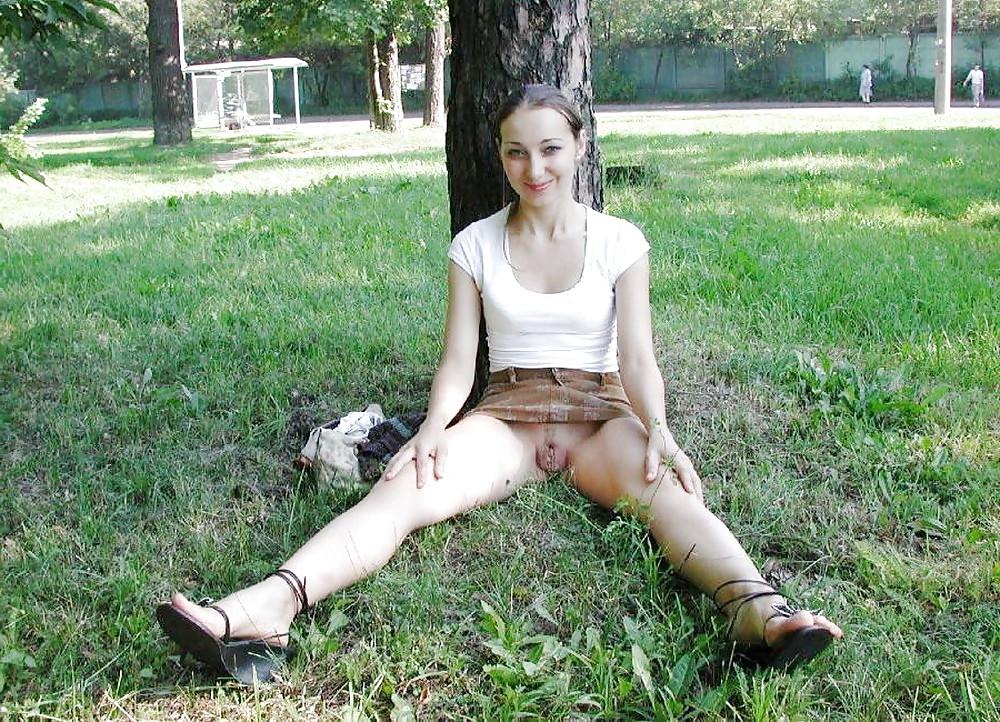 24P Upskirts and Flashers - No Panties
