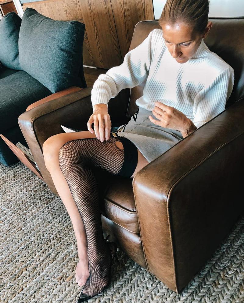 25P Celine Dion legs for days