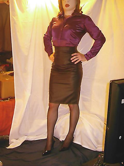 6P Leather skirt