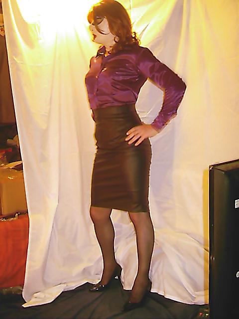 6P Leather skirt
