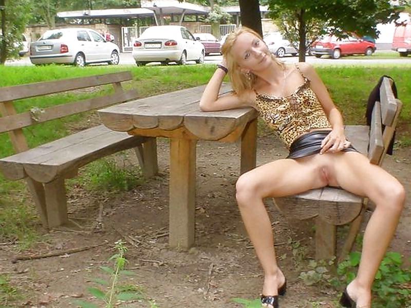 25P Upskirts & Flashers - No Panties IV