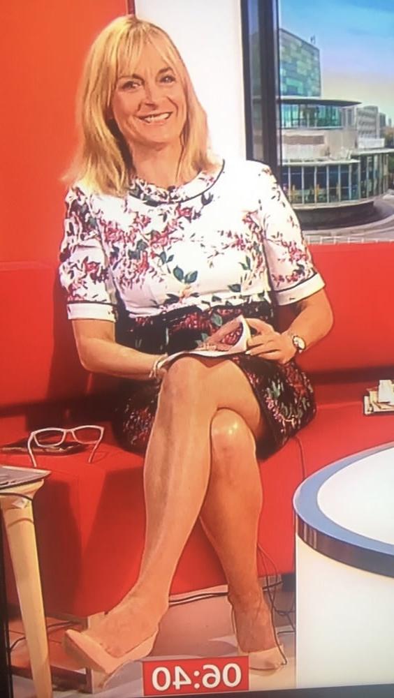 24P Louise Minchin Cock Teasing Fuckable MILF With Legs On Show