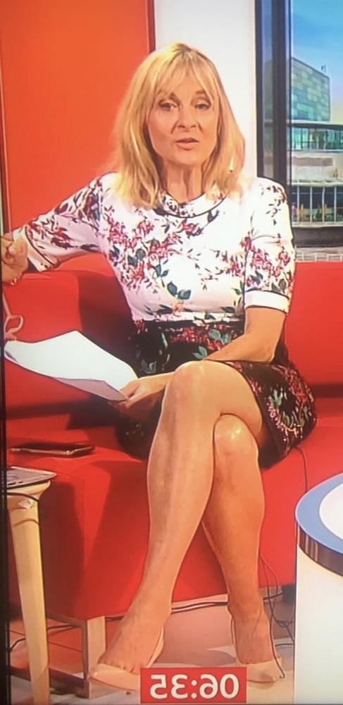 24P Louise Minchin Cock Teasing Fuckable MILF With Legs On Show