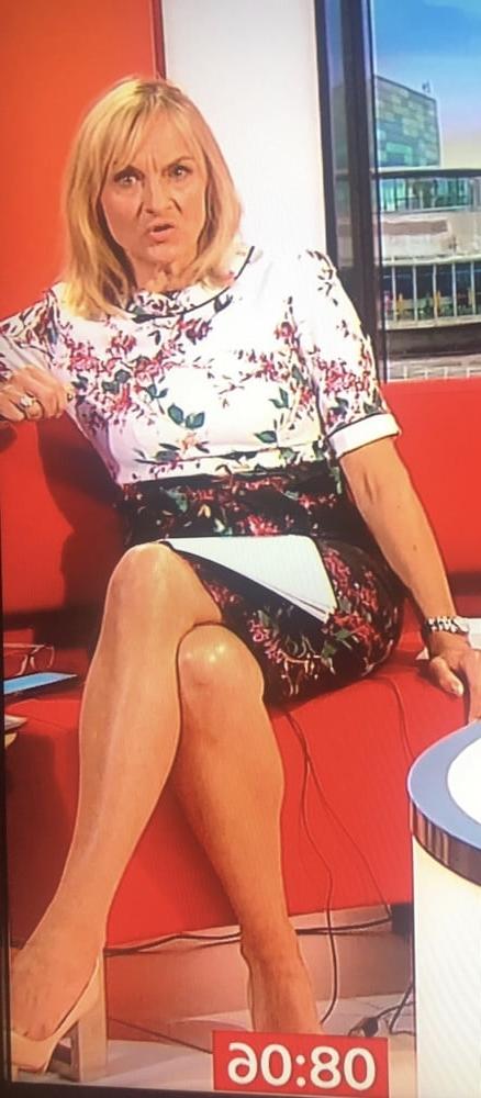 24P Louise Minchin Cock Teasing Fuckable MILF With Legs On Show