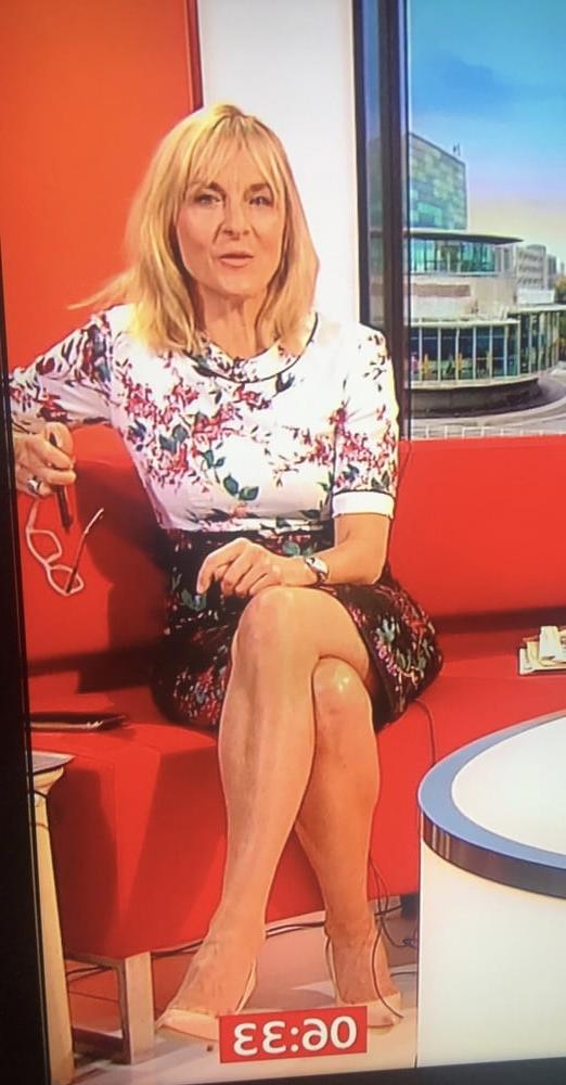24P Louise Minchin Cock Teasing Fuckable MILF With Legs On Show