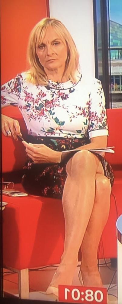 24P Louise Minchin Cock Teasing Fuckable MILF With Legs On Show
