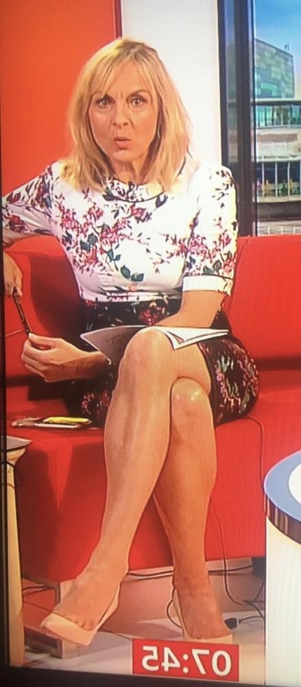 24P Louise Minchin Cock Teasing Fuckable MILF With Legs On Show