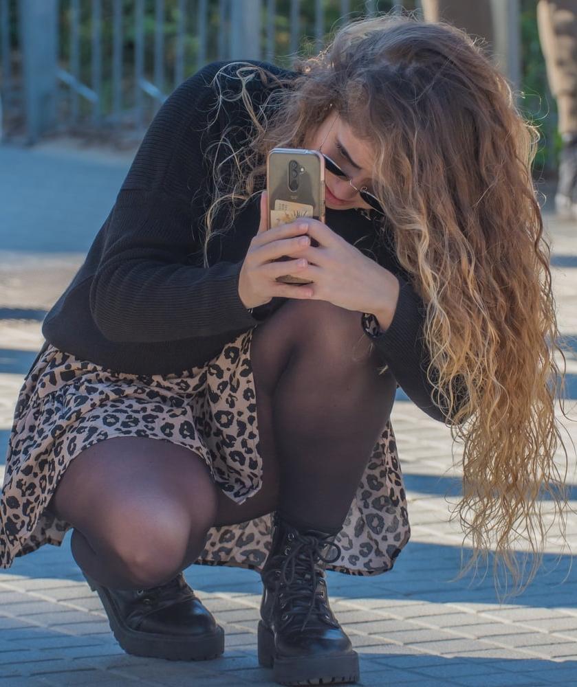 24P Street Pantyhose - Dumb Girls Flashing the Gash Part 2