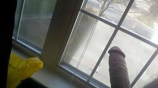 12P Flashing my cock at the window