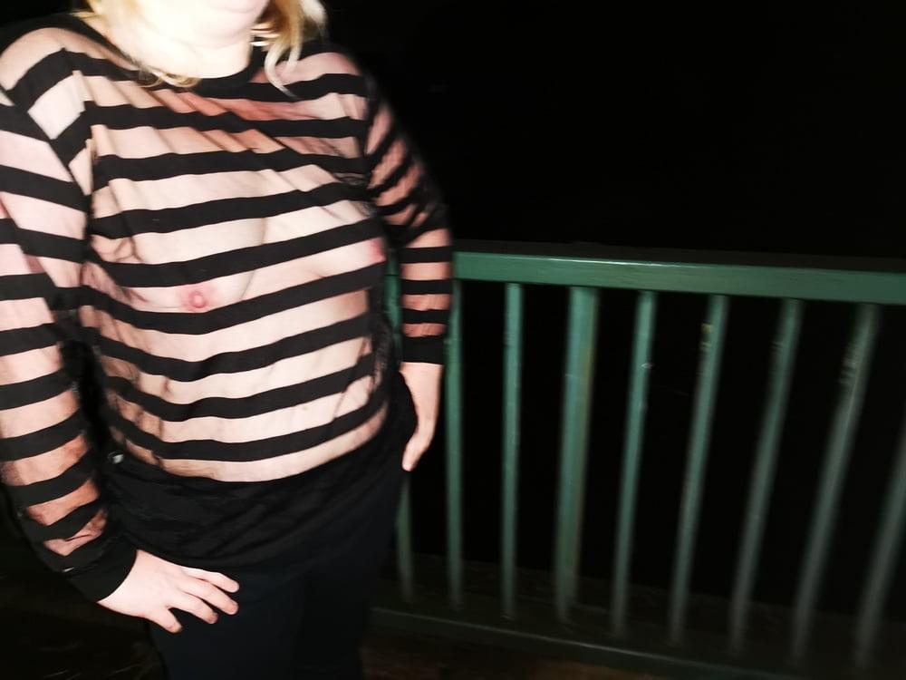 25P Braless and see through