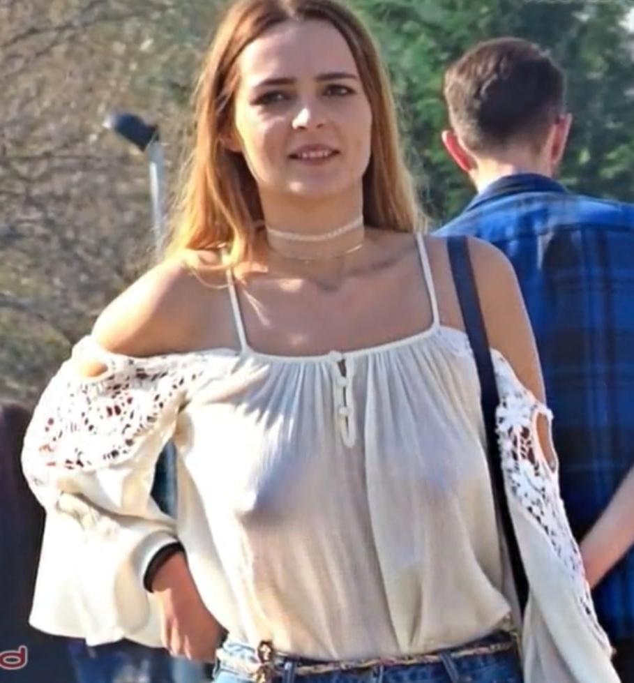25P Braless and see through