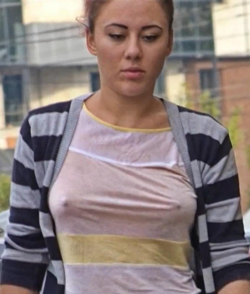 25P Braless and see through