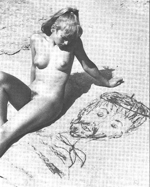 25P Nudists Naturists Public Outdoor Flash - Black And White 3