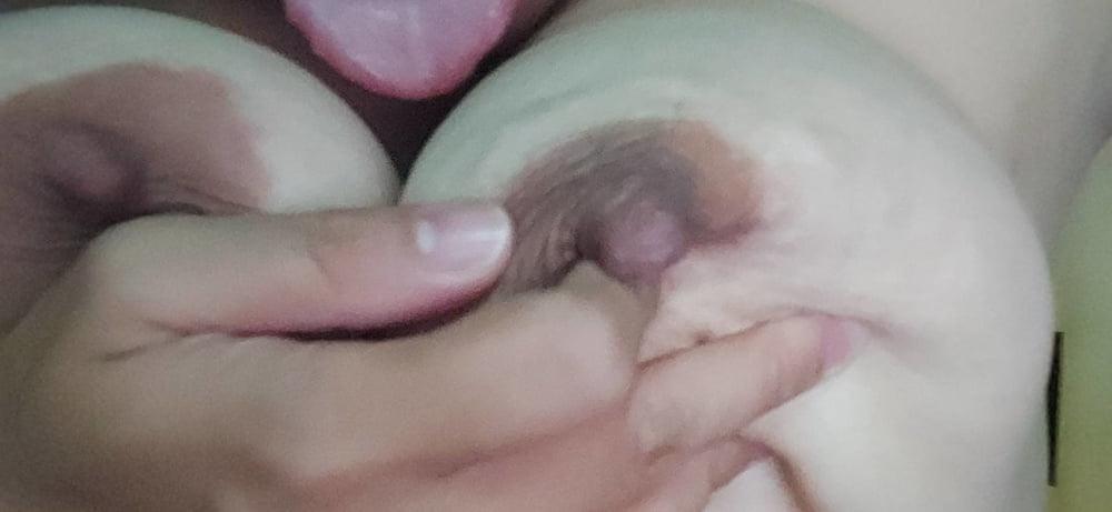 25P Wife's big boobs and wet pussy