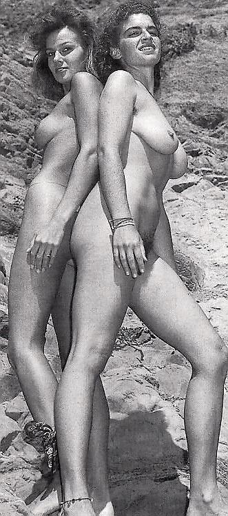 25P Nudists Naturists Public Outdoor Flash - Black And White 2
