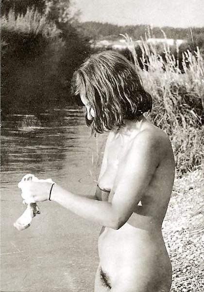 25P Nudists Naturists Public Outdoor Flash - Black And White 2