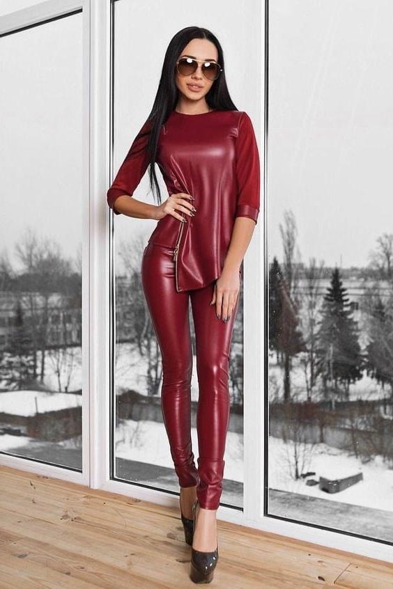 25P Red Leather Top 2 - by Redbull18